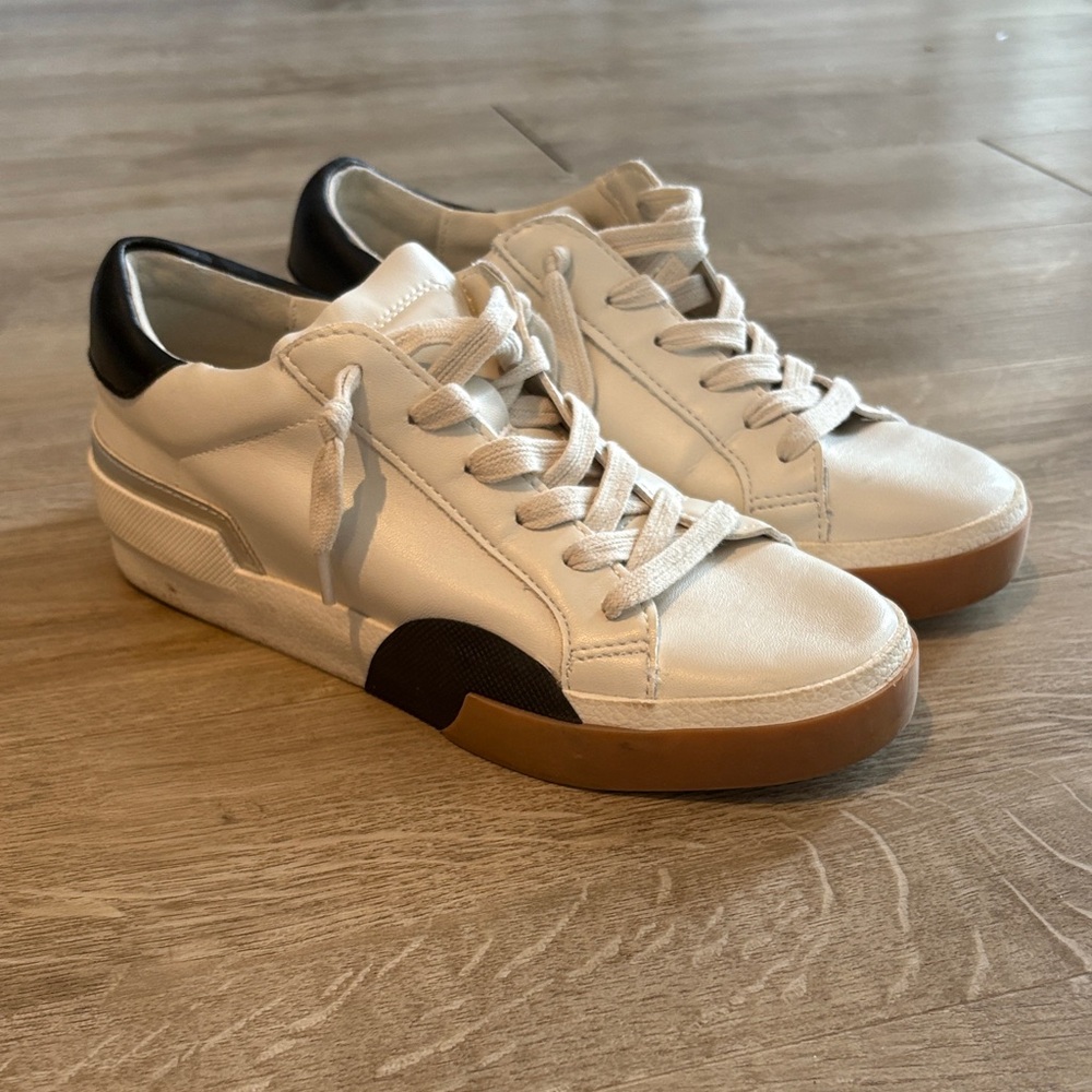 Dolce Vita White and Black Sneakers Women’s Size 6